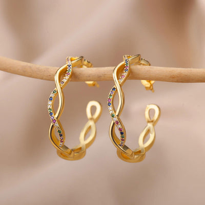 Julenyssa | Aalto Korvakorut 18K Kulta
