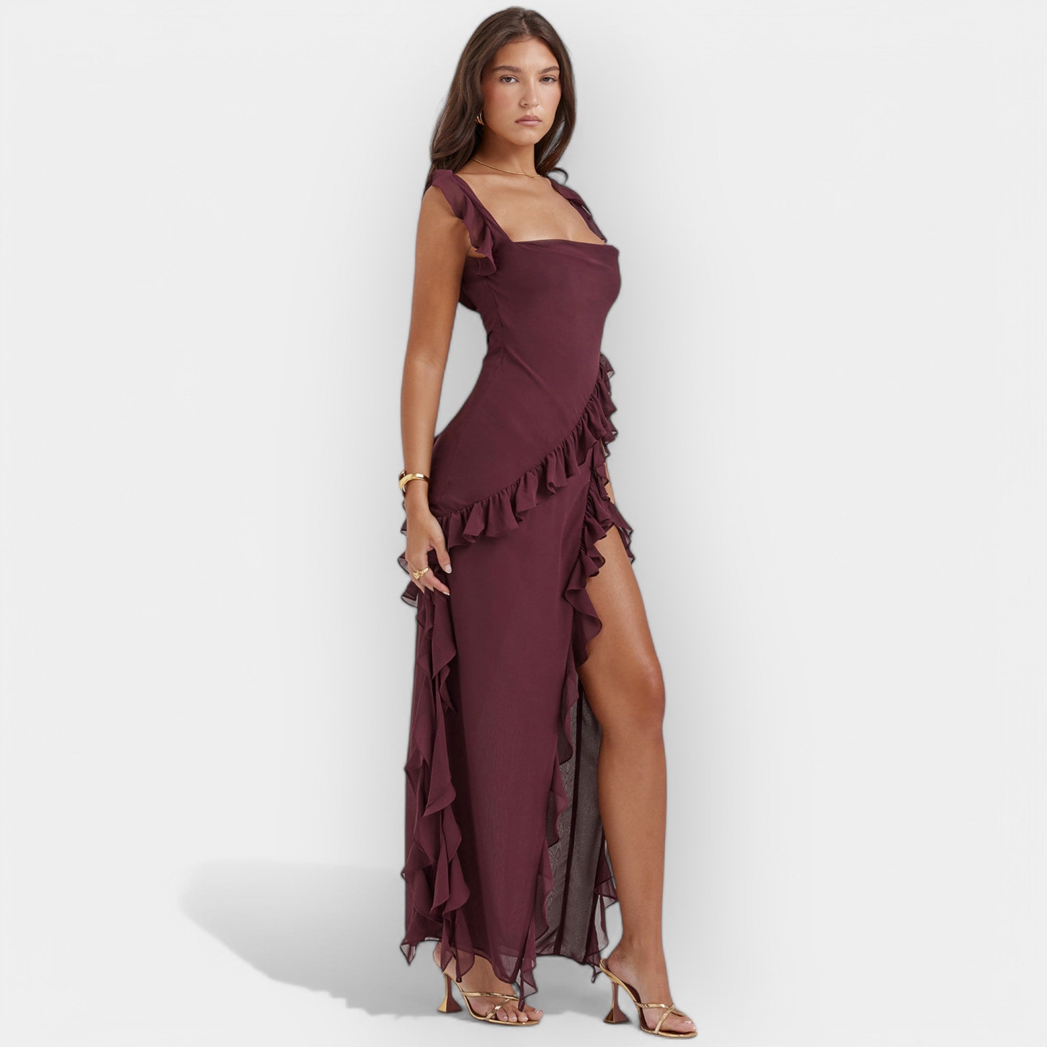 Volangihame halkiolla