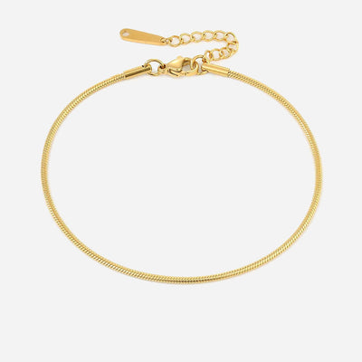 Shanileigh | Vaaleanpunainen Nilkkaketju 18K Kulta