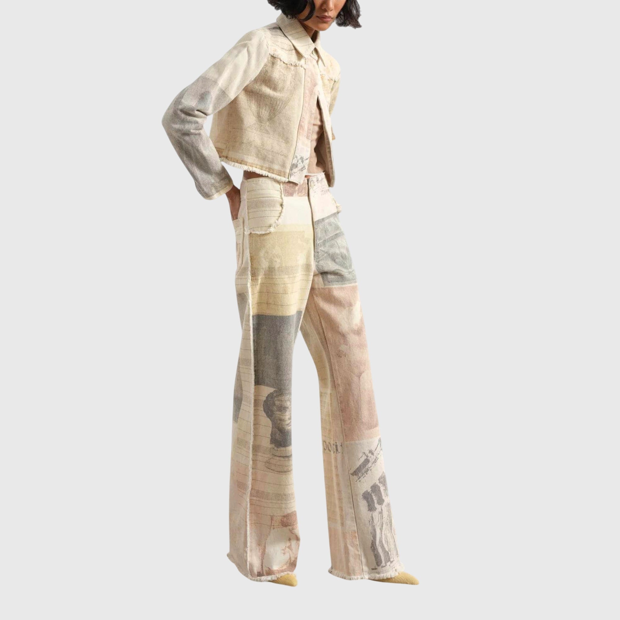 Leveälahkeiset farkut