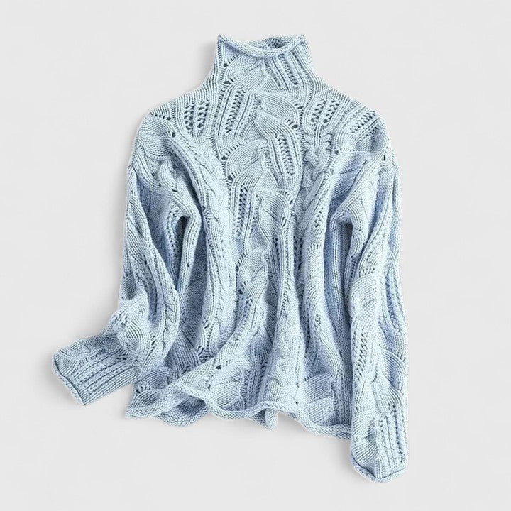 Palmikkokuvioinen elegantti neule