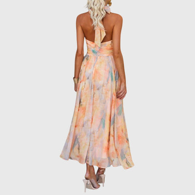 Halterneck maxi mekko