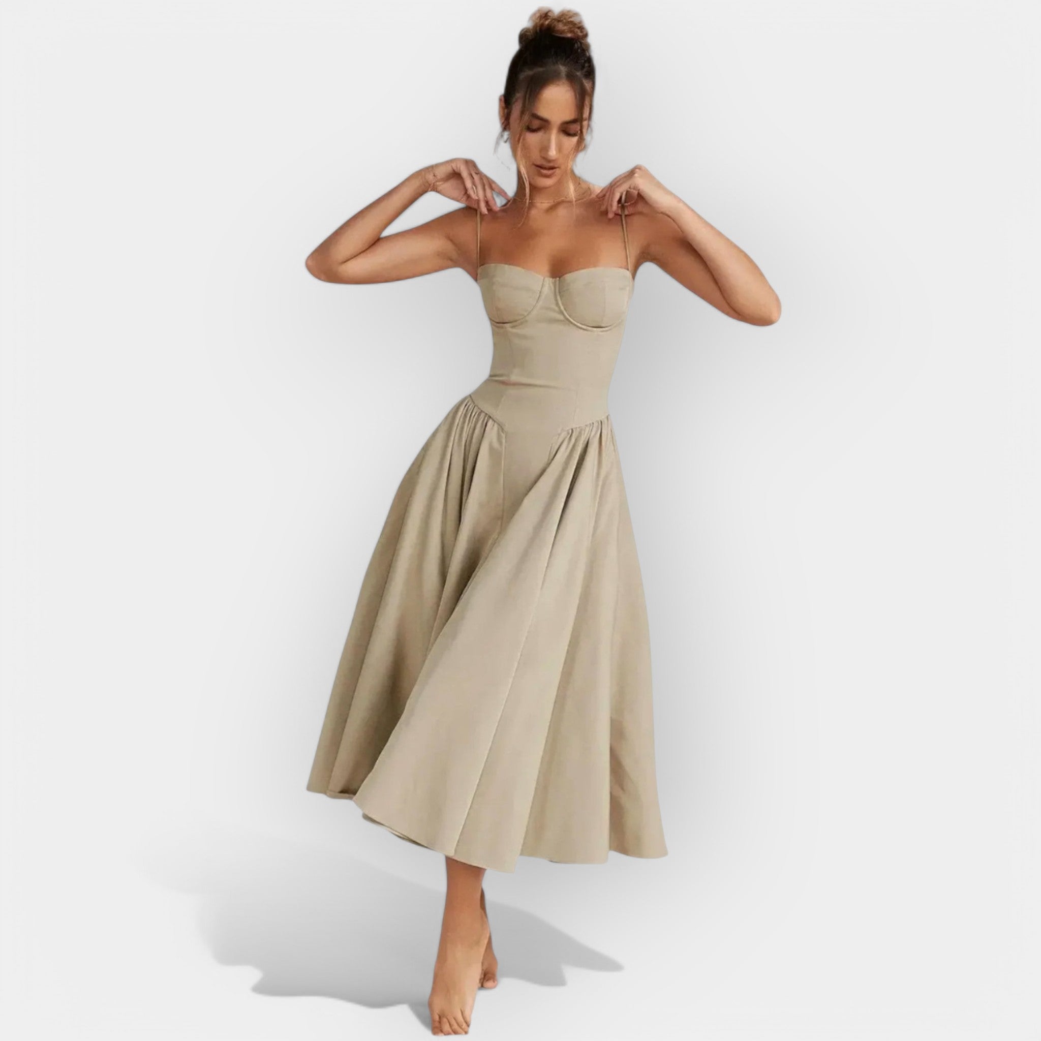 Hienostunut midi mekko