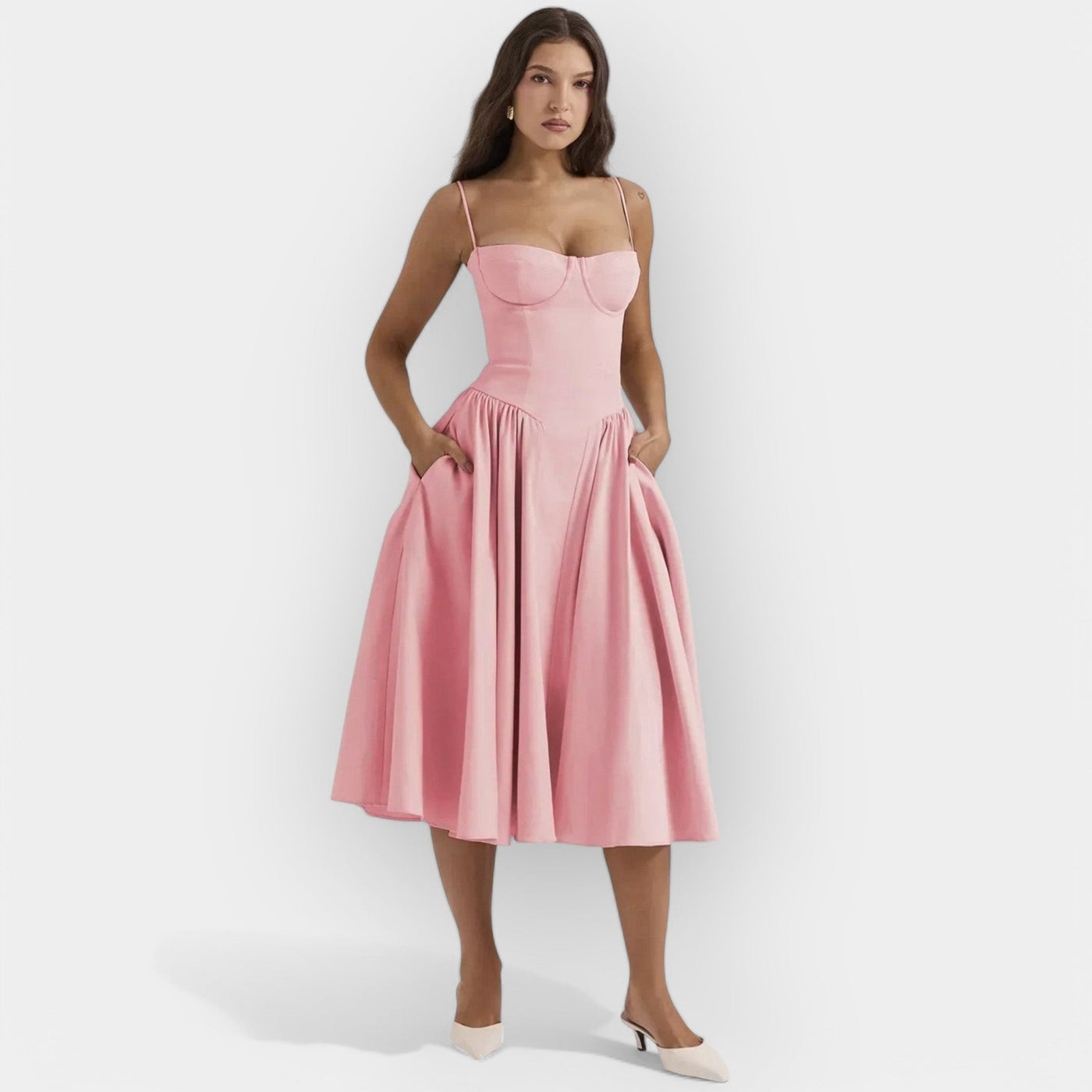 Hienostunut midi mekko
